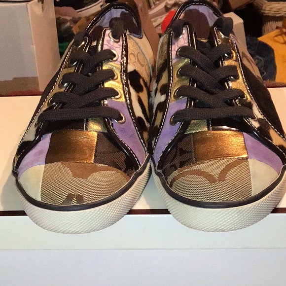 COACH DAWNELL PATCHWORK 💯 AUTHENTIC SNEAKERS - Picture 5 of 14